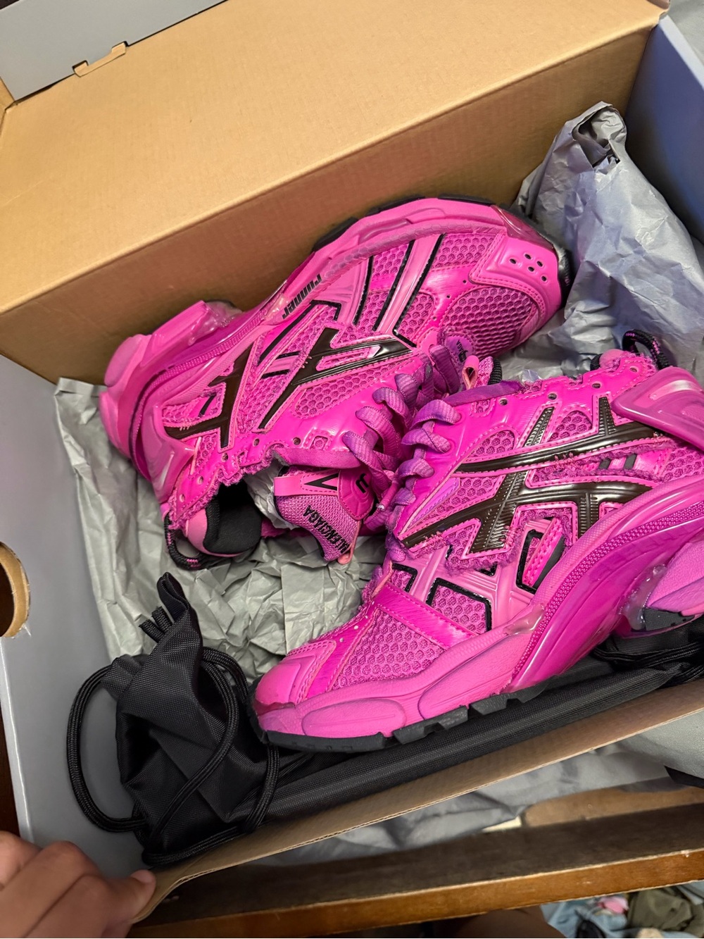 Balenciaga Vivid Pink Women’s Trail Runner Sneakers